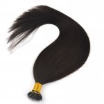 18"20" 100pcs/set Straight Remy Nano Ring Hair Human Hair Extensions #02 Darkest brown