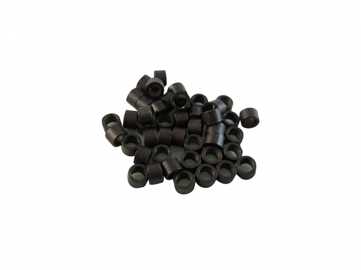 1000pcs Micro Rings Links beads for Hair Extension #02 Dark brown - Click Image to Close