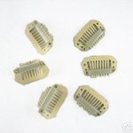 30pcs clip/snap clips for hair extensions/wig/weft 28mm Blonde